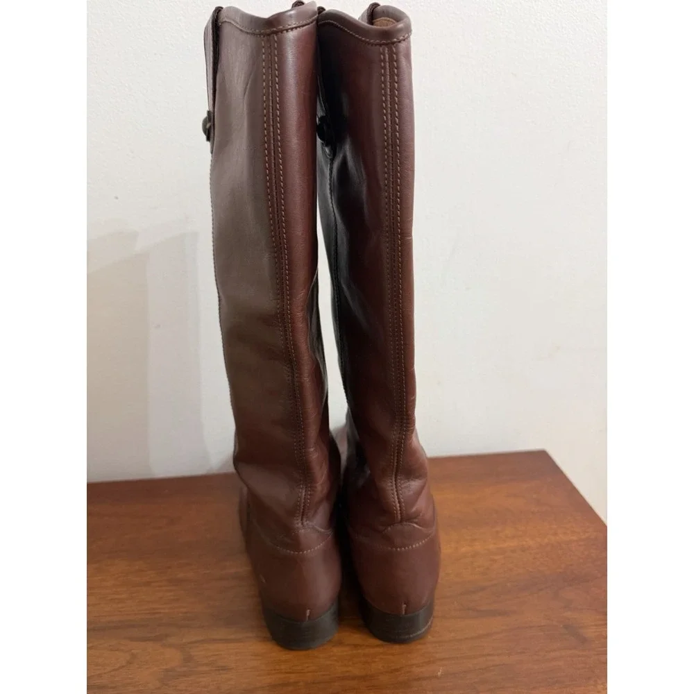 Frye Women's Melissa Lug Button Tall Riding Western Boot Leather Size 7M $398